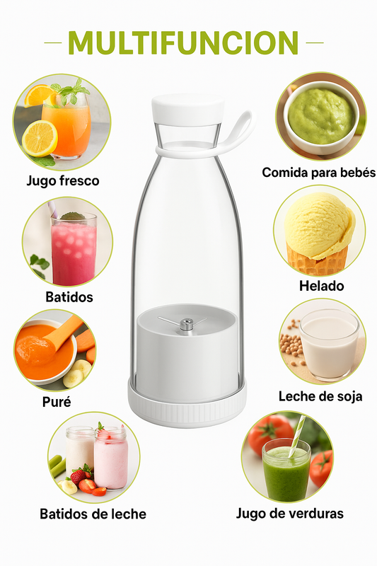 Botella Batidora Portátil USB